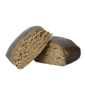 Detalle de Jamaican Banana Hash CBD La Cosechera B2B con interior denso y homogéneo