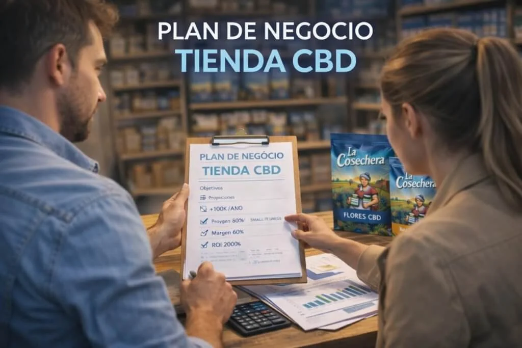 Plan de negocio para tienda de CBD La Cosechera con estrategias y análisis de mercado detallado