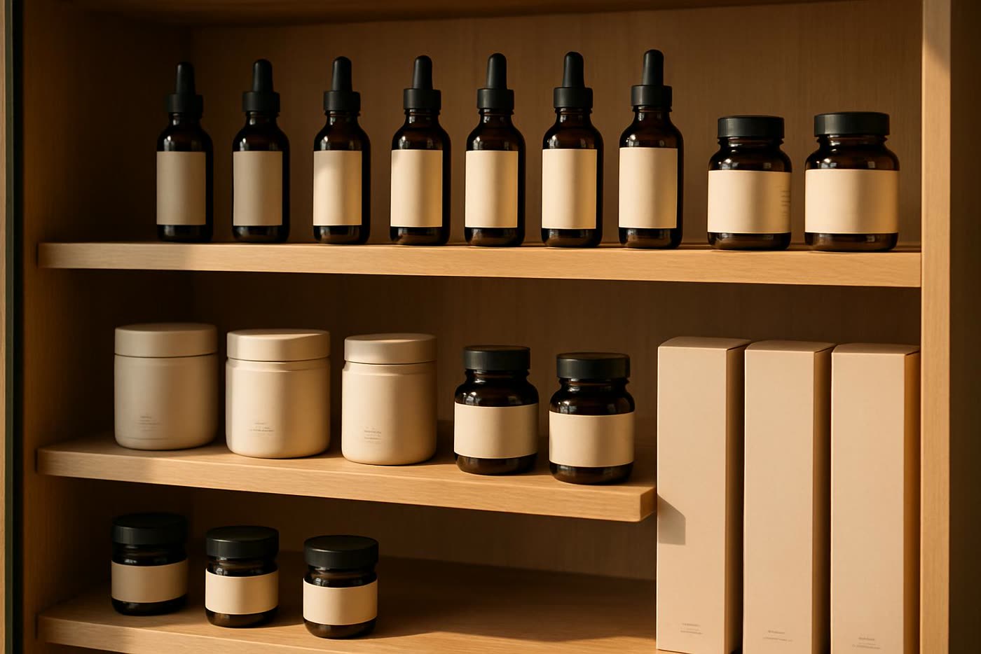 Lineal de tienda CBD organizado para facilitar venta cruzada y mejorar ticket medio