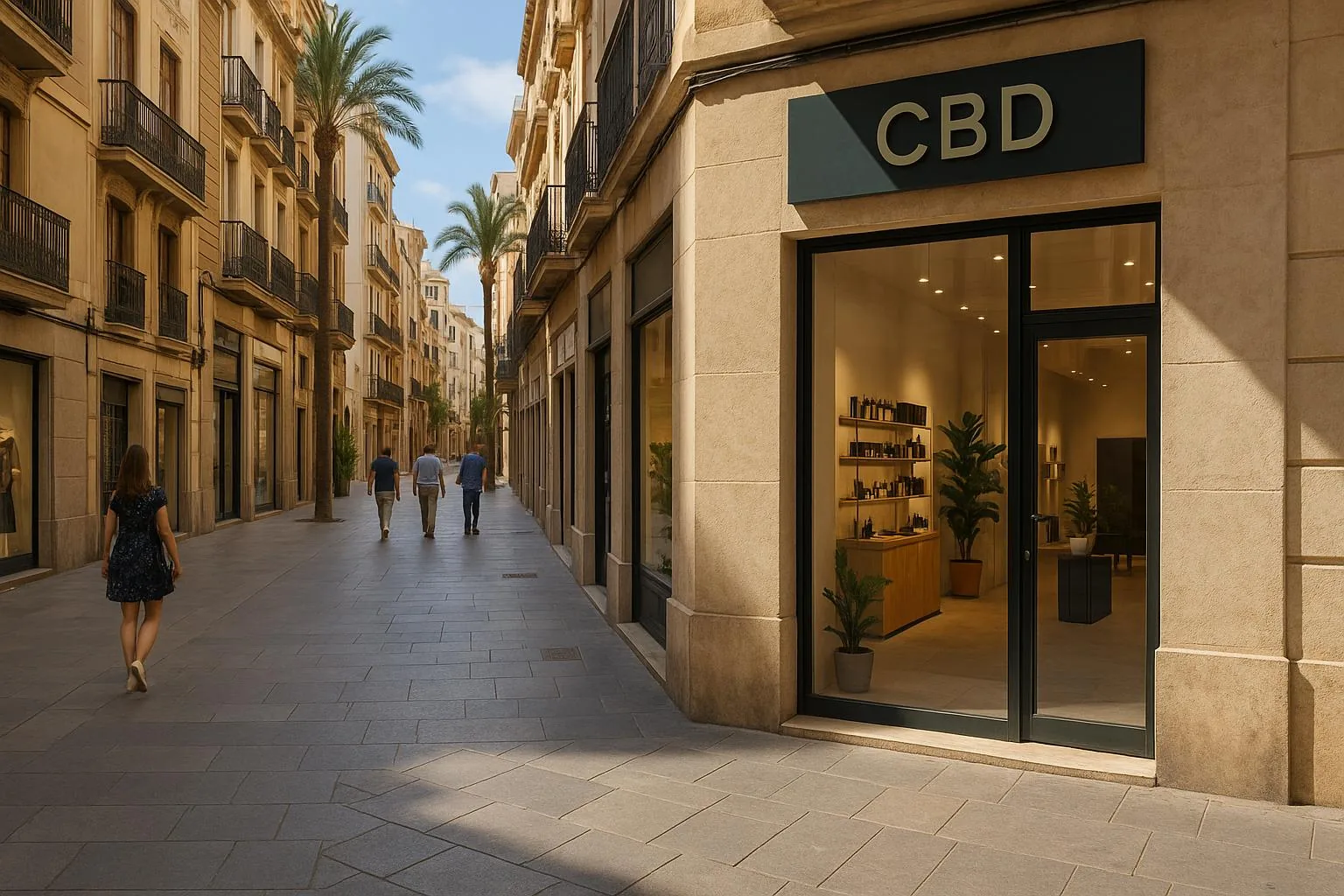 Vista urbana de Castellón de la Plana para página local de tienda CBD premium