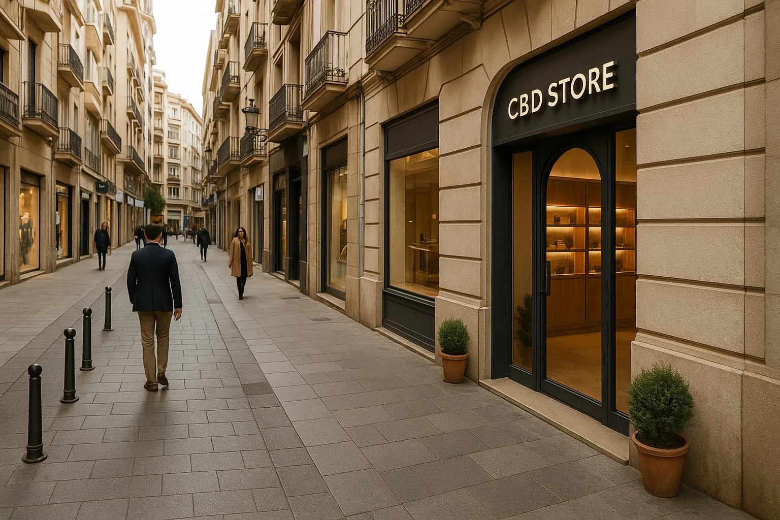 Vista urbana de Albacete para página local de tienda CBD premium